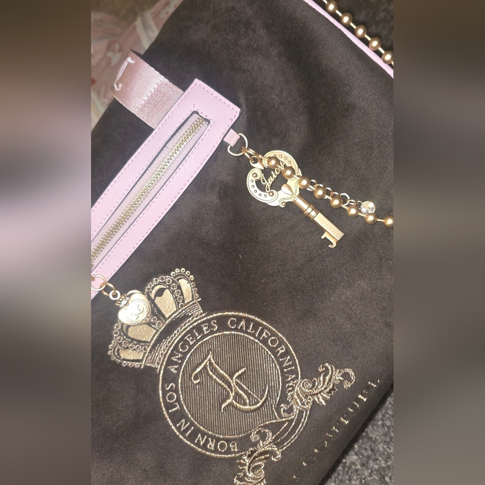 Juicy Couture Chocolate Classic Juicy Lover Weekender Duffle Bag - Picture 3 of 7